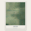 Grano, North Dakota map print, the full design