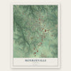 Monroeville, Alabama map print, the full design