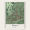 Kapolei, Hawaii map print, the full design
