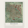 Brentwood, Missouri map print, the full design