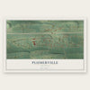 Plumerville, Arkansas map print, the full design