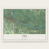 Ord, Nebraska map print, the full design