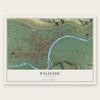 Palisade, Colorado map print, the full design