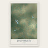 San Patricio, Texas map print, the full design