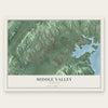 Middle Valley, Tennessee map print, the full design