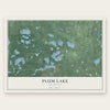 Plum Lake, Wisconsin map print, the full design