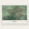 Depew, New York map print, the full design