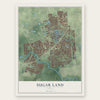 Sugar Land, Texas map print, the full design