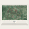 Avon, Ohio map print, the full design