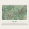 Midfield, Alabama map print, the full design