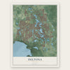 Deltona, Florida map print, the full design