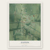 Easton, Missouri map print, the full design