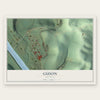 Guion, Arkansas map print, the full design