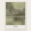 Arriba, Colorado map print, the full design