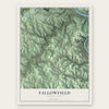 Fallowfield, Pennsylvania map print, the full design