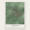 Louisville, Ohio map print, the full design