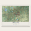 Firestone, Colorado map print, the full design