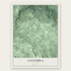 Columbia, New York map print, the full design