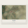 Mart, Texas map print, the full design