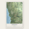 Hideout, Utah map print, the full design