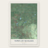 Town of Manlius, New York map print, the full design