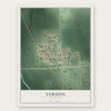 Verdon, Nebraska map print, the full design
