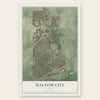 Haltom City, Texas map print, the full design