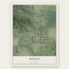 Baylis, Illinois map print, the full design
