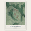 Peyton Heights, Georgia map print, the full design