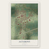 Altamont, Illinois map print, the full design