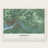 Aberdeen, Washington map print, the full design