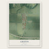 Griffin, Indiana map print, the full design