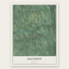 Macedon, New York map print, the full design