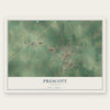 Prescott, Arkansas map print, the full design