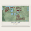 Sweetwater, Florida map print, the full design