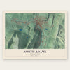 North Adams, Massachusetts map print, the full design