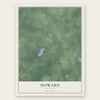 Howard, Michigan map print, the full design