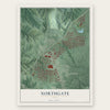 Northgate, Ohio map print, the full design