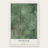 Nooksack, Washington map print, the full design