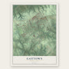 Easttown, Pennsylvania map print, the full design