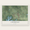 Carterville, Illinois map print, the full design