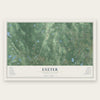 Exeter, Rhode Island map print, the full design
