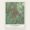 Waynesboro, Pennsylvania map print, the full design