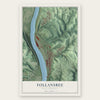 Follansbee, West Virginia map print, the full design