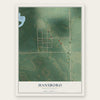 Hansboro, North Dakota map print, the full design