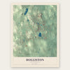 Holliston, Massachusetts map print, the full design