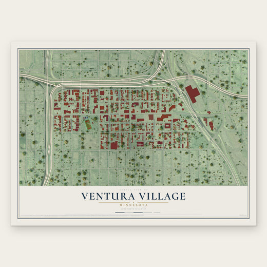 Ventura Village, Minnesota map print, the full design