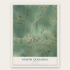 South Lead Hill, Arkansas map print, the full design