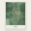 Eden, South Dakota map print, the full design