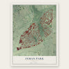 Inman Park, Georgia map print, the full design